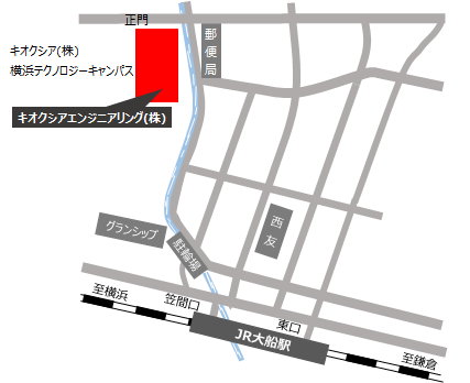 横浜事業所　周辺地図